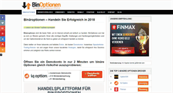 Desktop Screenshot of binoptionen.com