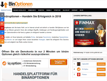Tablet Screenshot of binoptionen.com
